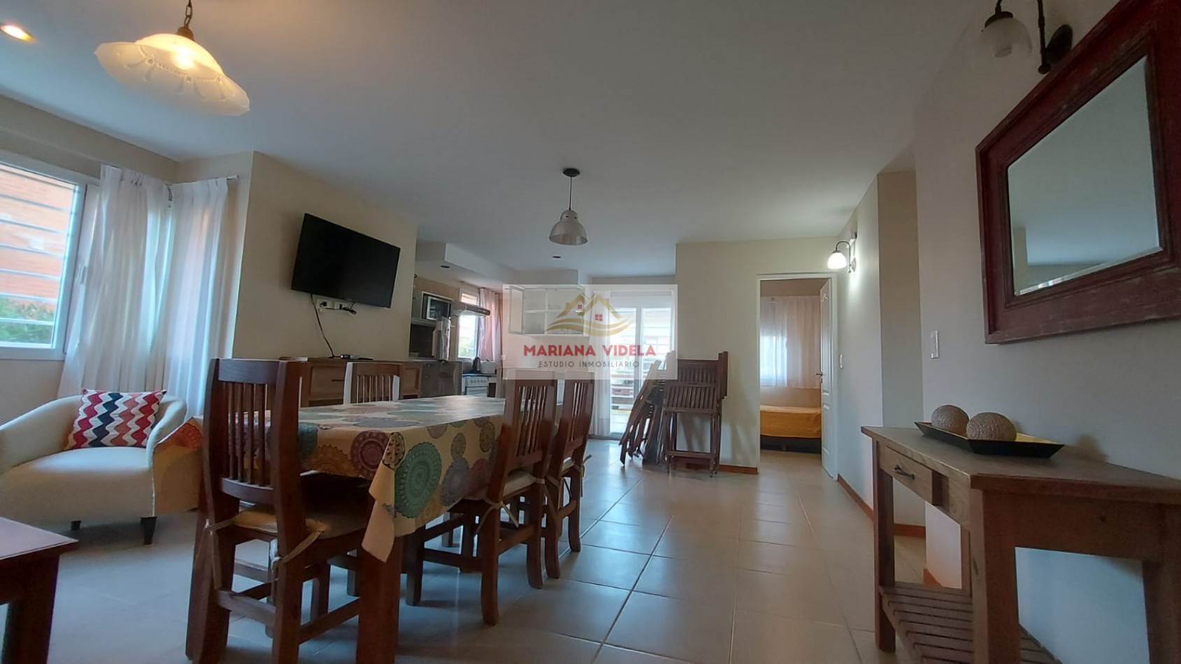 Departamento en alquiler anual. 3 dormitorios. Mar de Ostende. PB 1.